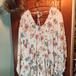 Blues and Greys Flowered Romper